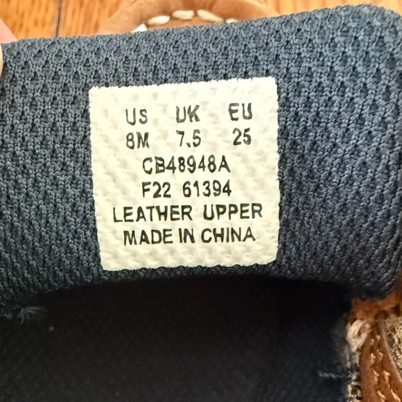 Sperry Boys “Lanyard Boat Shoe” - Size 8M, Dark Tan/Navy - Picture 4 of 4